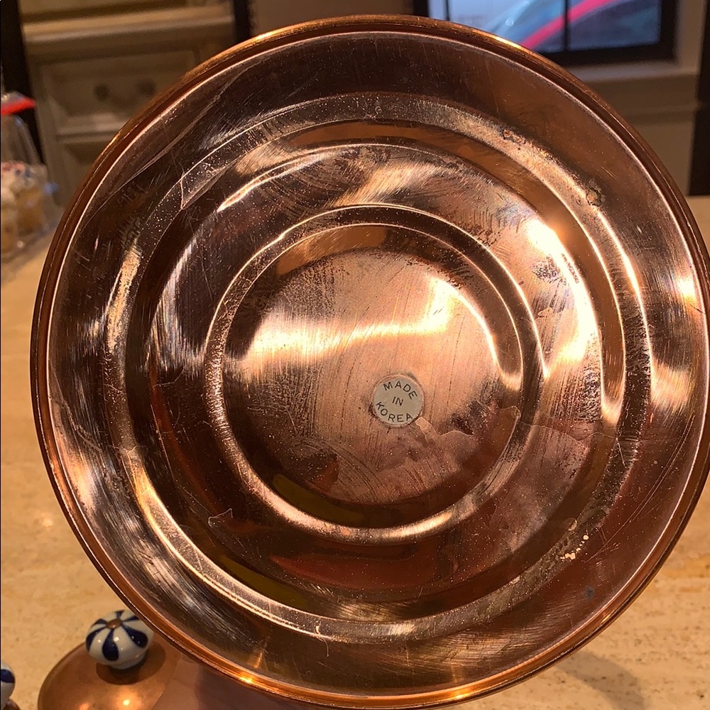 Copper Tea Kettle with Porcelain Handle - Picture 8 of 11